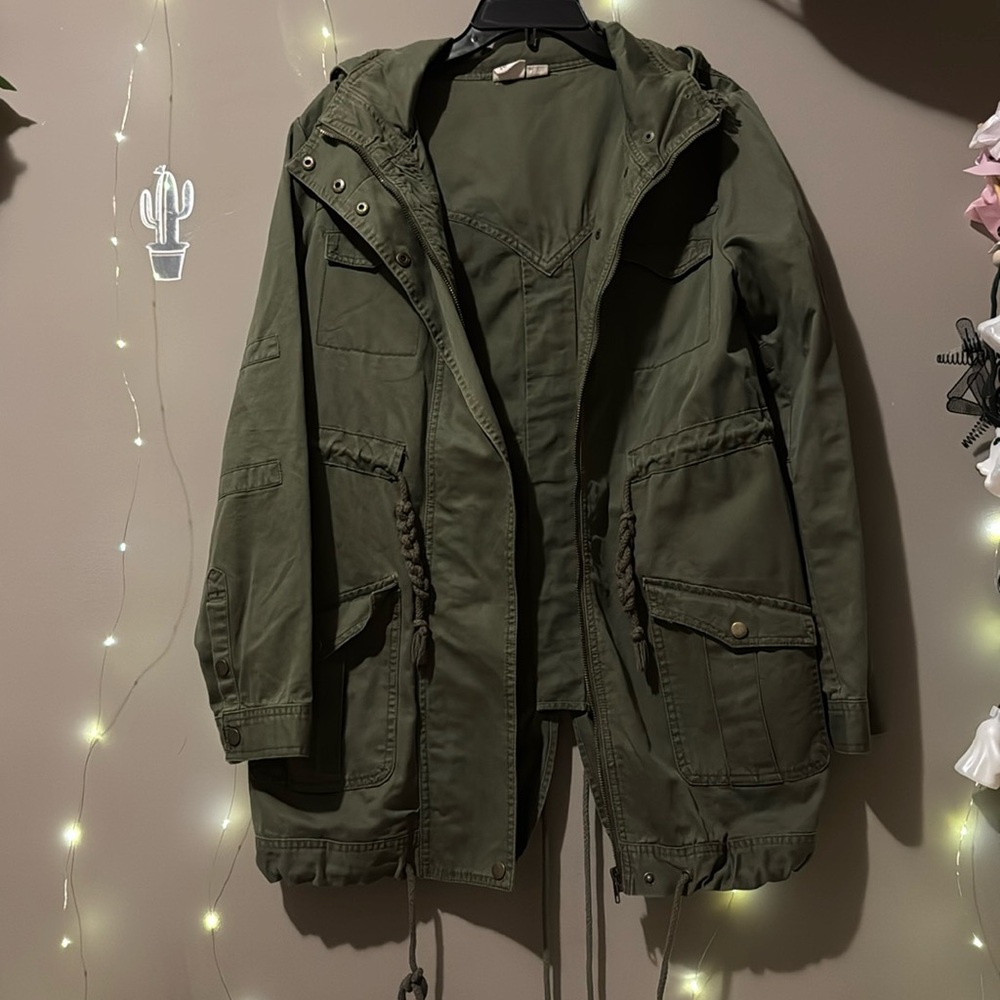 Green coat
